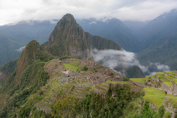 View of Macchu Picchu in Peru