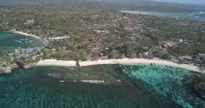 Aerial view of Lembongan island, Bali, Indonesia