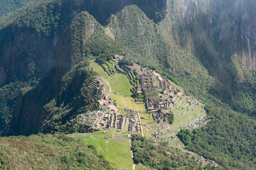 View of Macchu Picchu in Peru