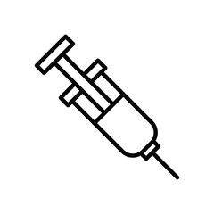 injection medical line style icon