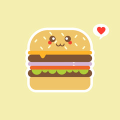 burger, character, hamburger, cheese, sandwich, bun, american, graphic, cheeseburger, meat, bread, cartoon, illustration, beef, vector, fast, fast food, grill, menu, smile, funny, isolated, snack, whi