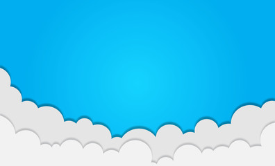 blue sky background. Vector illustration