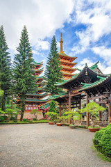 Buu Minh pagoda, Plei Ku city, Gia Lai, Vietnam. Royalty high-quality free stock image landscape of pagoda in Vietnam