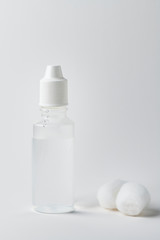 Fototapeta na wymiar Medical alcohol bottle on a white background