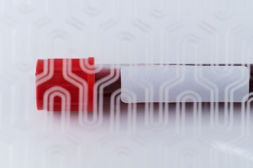Coronavrus blood sample in a lab