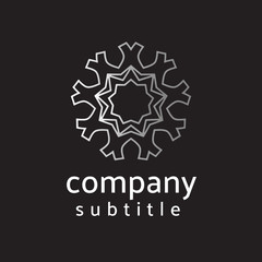 ornament logo gold and silver