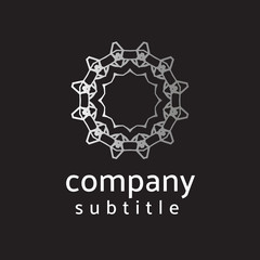 ornament logo gold and silver
