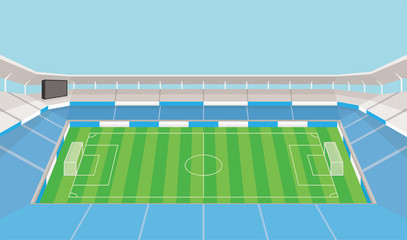 サッカースタジアム © モンキチ