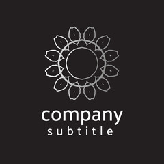 Fototapeta premium ornament logo gold and silver