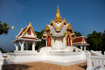 City Pillar Shrine of Phatthalung for thai people visit travel respect praying to protect and bring good luck in Pattalung City in Phatthalung, Thailand