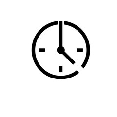 Clock Icon Vector Design Template
