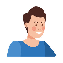 happy young man avatar character