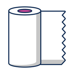 absorbent towels roll flat style icon