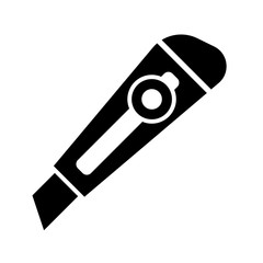 cutter knife - stationery icon vector design template