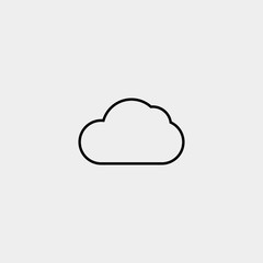 cloud icon vector illustration and symbol for website and graphic design