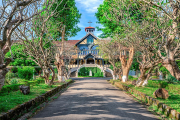 Aerial view of Kon Tum seminary, Kon Tum, Vietnam. © Hien Phung