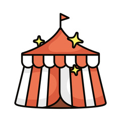 tent magic sorcery isolated icon