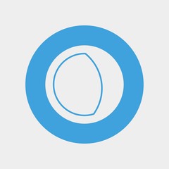 moon at night icon vector illustration and symbol for website and graphic design