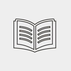 open book read icon vector illustration and symbol for website and graphic design