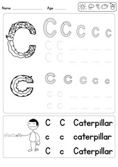 Alphabet letter designed for children