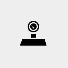 scale gauge icon vector illustration and symbol for website and graphic design