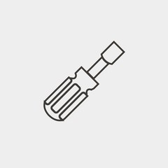 screw driver icon vector illustration and symbol for website and graphic design