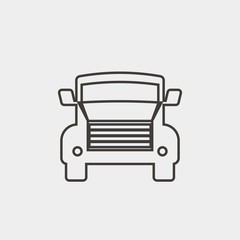 truck icon vector illustration and symbol for website and graphic design