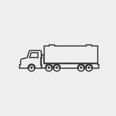 truck icon vector illustration and symbol for website and graphic design