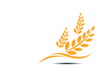 Agriculture wheat Logo Template vector icon design.vector illustration EPS 10.