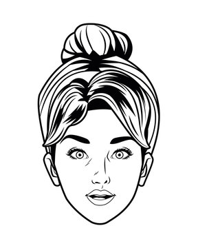 recommend clip art: head woman female girl avatar character