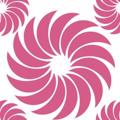 Colorful seamless Japanese pattern showing the lions swirling hair