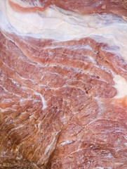 meat texture of a local market 