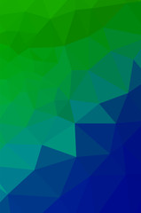 Vivid light Green vector Low poly crystal background. design pattern illustration