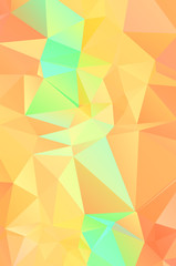 Fototapeta premium Orange vector abstract mosaic background