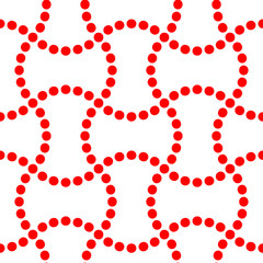 Red seamless Japanese pattern showing the connection of weights