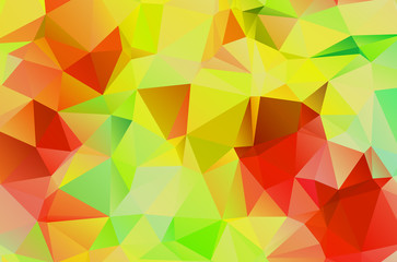 Creative design yellow template random bright colors low poly background