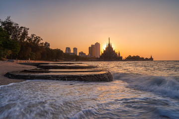 Attractions in Asia Of Thailand called Pattaya, a tourist destination of people around the world