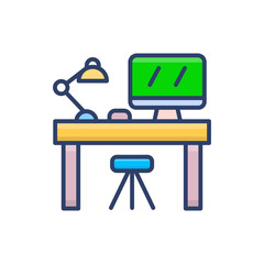 workplace Vector Icon
