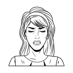 young woman female avatar character