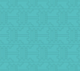 Seamless Japanese pattern combining T-shaped figures