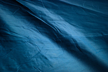 blue fabric background