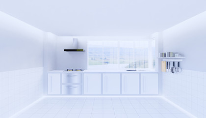 3d kitchen room