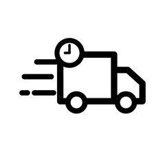 Delivery on time symbol. design template vector