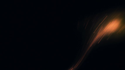 Macro photo of Bonfire sparks. Fire Flames bursts, blasts. Explosion micro sparkles. Mini...