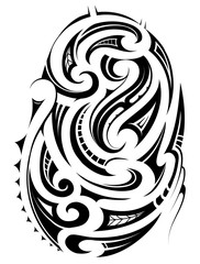 Tribal art tattoo