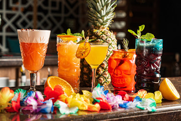 mexican cocktail in the bar