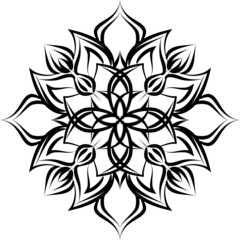 Floral Vector Ornament For Backgrounds, Logos, Stickers, Labels, Tags And Other Design.