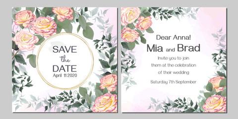 Invitation flower cards 