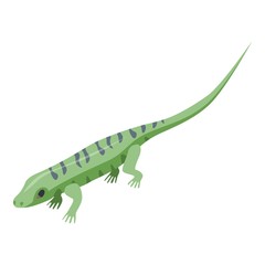 Water lizard icon. Isometric of water lizard vector icon for web design isolated on white background