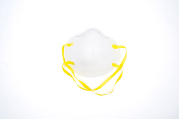 Closeup of medical mask for corona prevention